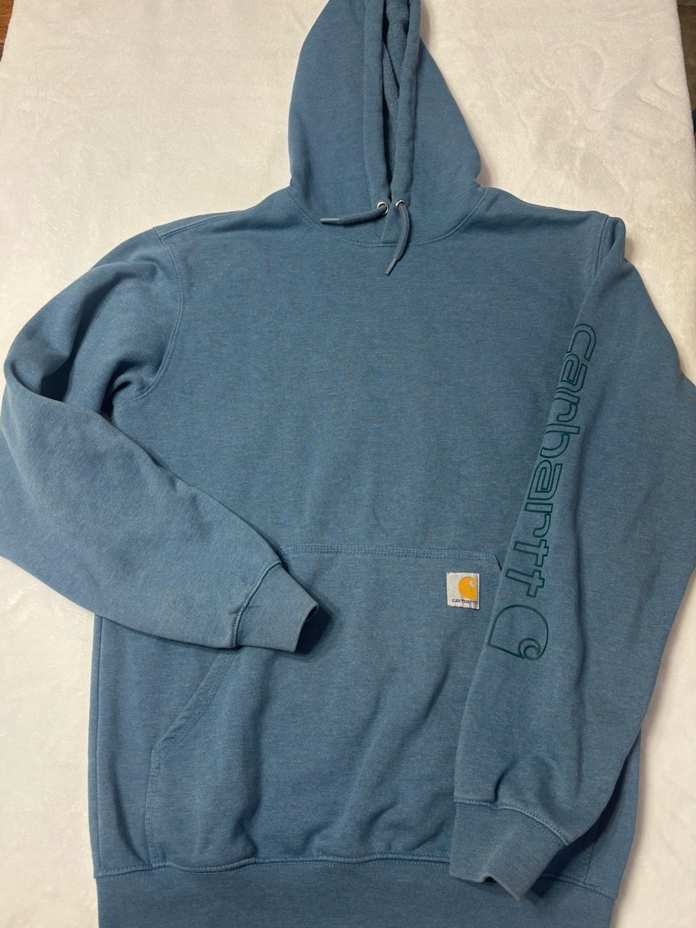 Carhartt Men’s Slate Blue Hooded Sweatshirt